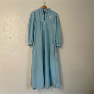 Authentic Christian Dior Vintage Nightgown | SMALL | Baby Blue | Long | Maxi |